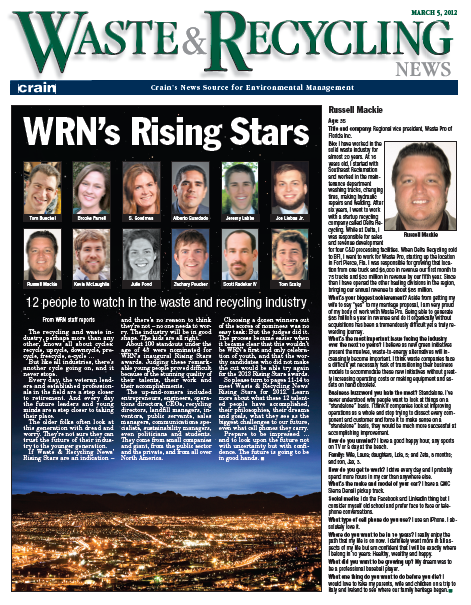 Noticias sobre residuos y reciclaje Wrn Rising Stars