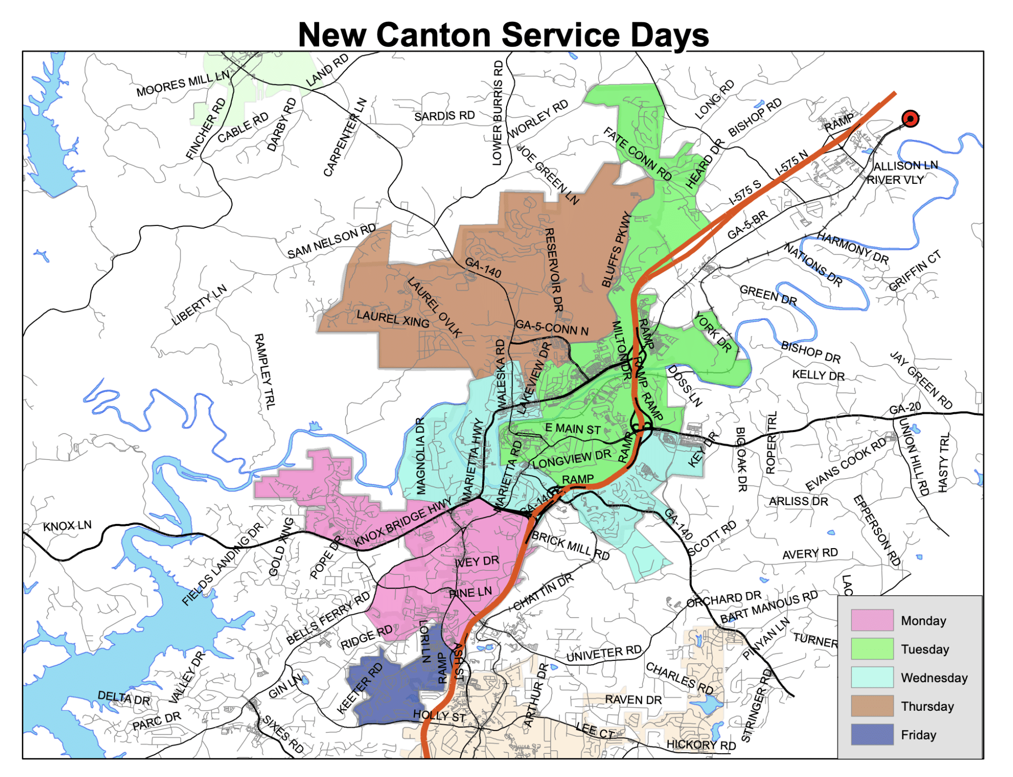 Hammond Collection Map