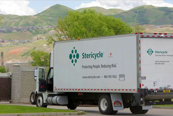 stericycle med waste truck