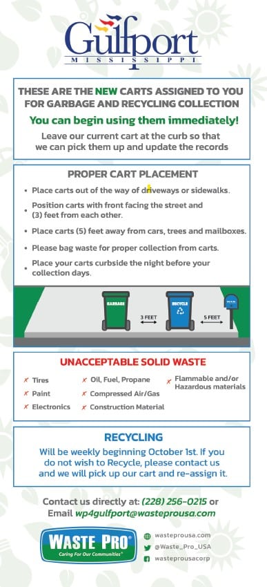 Gulfport new cart graphic