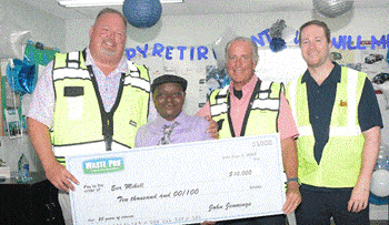 Waste Pro Awards $10,000 Bonus To Employee Celebrating 20 Years Of Service 1 Imaj
