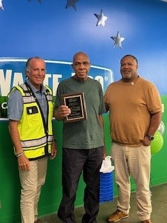 Waste Pros In Charlotte, North Carolina, Celebrate Career Milestones 5 Benard Mr. B Retirement Nc