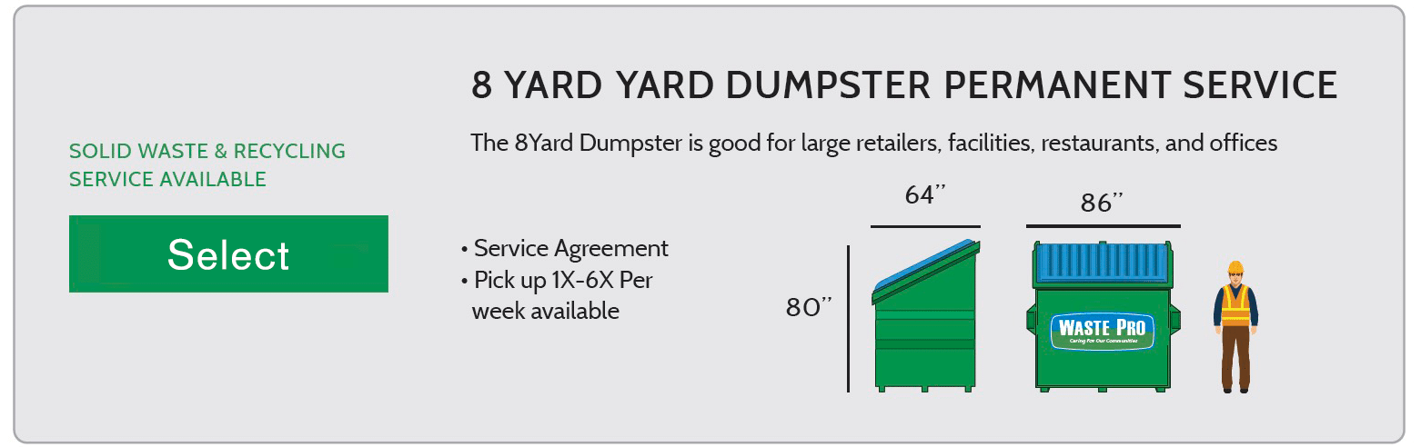 8 Yard Dumpster Select